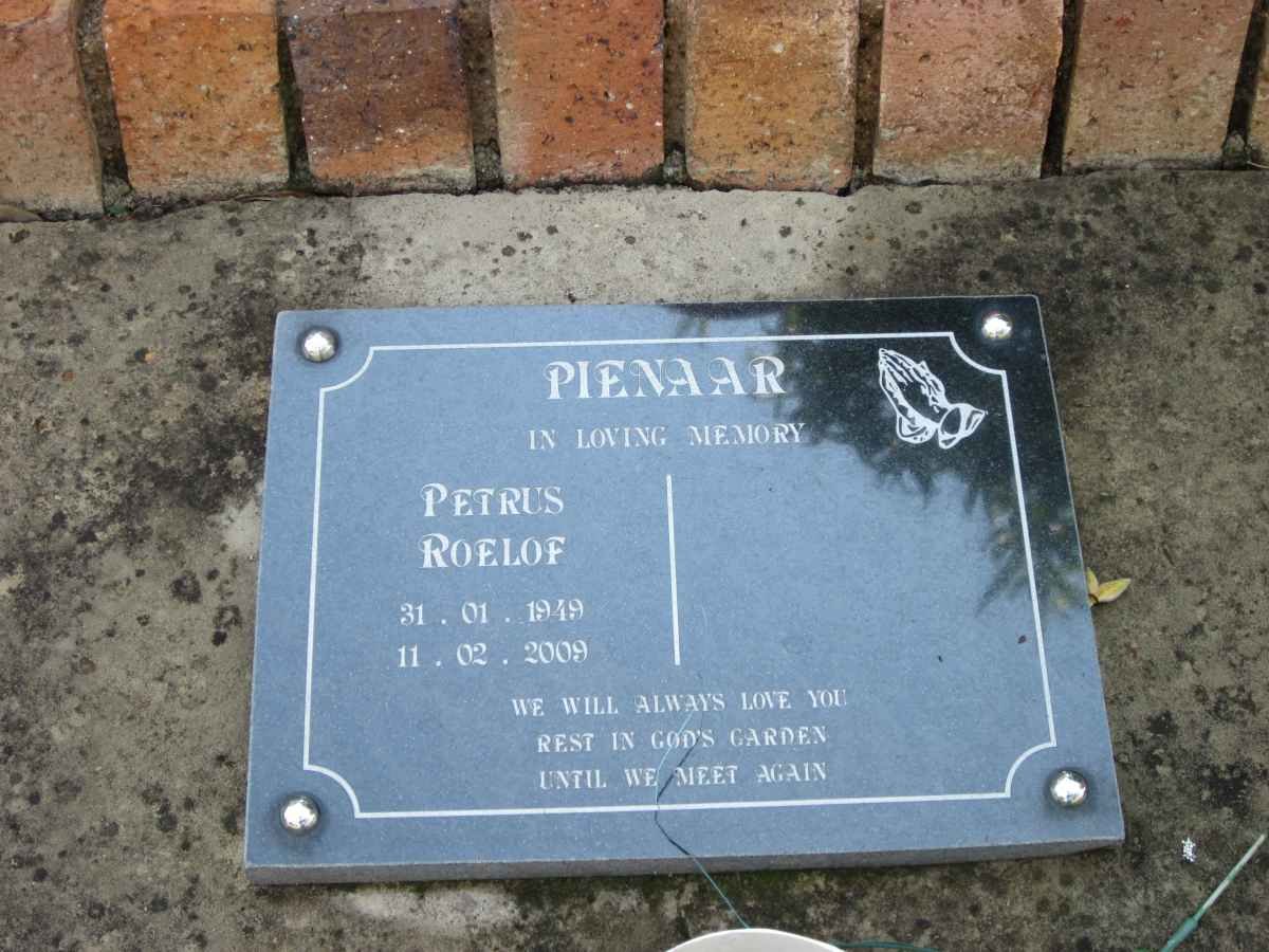 PIENAAR Petrus Roelof 1949-2009