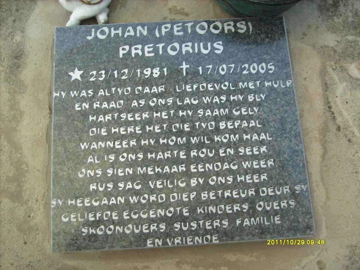 PRETORIUS Johan 1981-2005