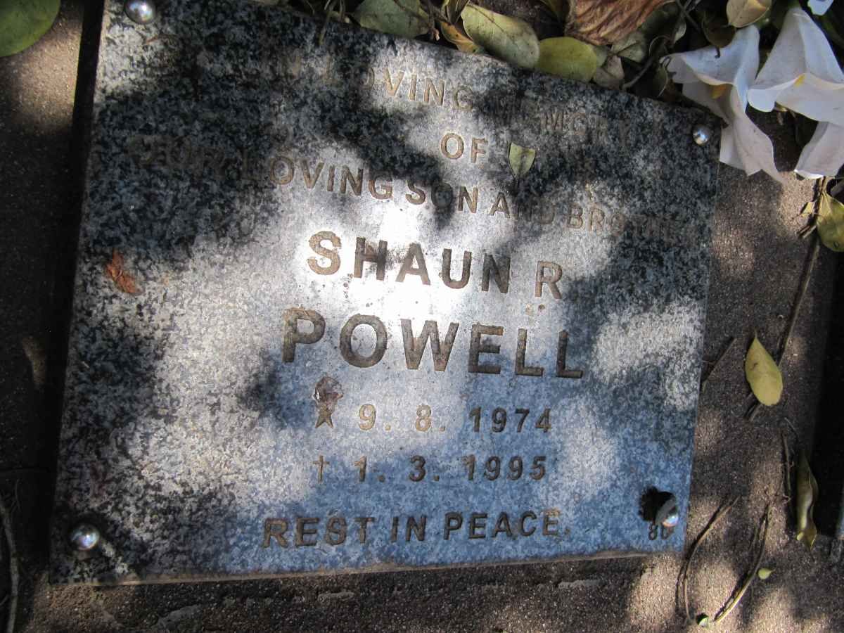 POWELL Shaun R. 1974-1995