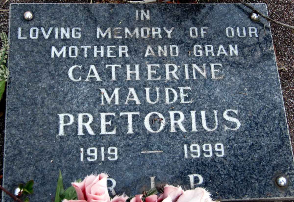 PRETORIUS Catherine Maude 1919-1999