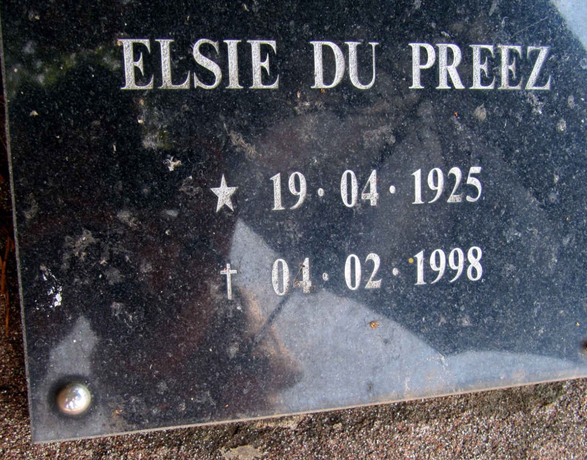 PREEZ Elsie, du 1925-1998