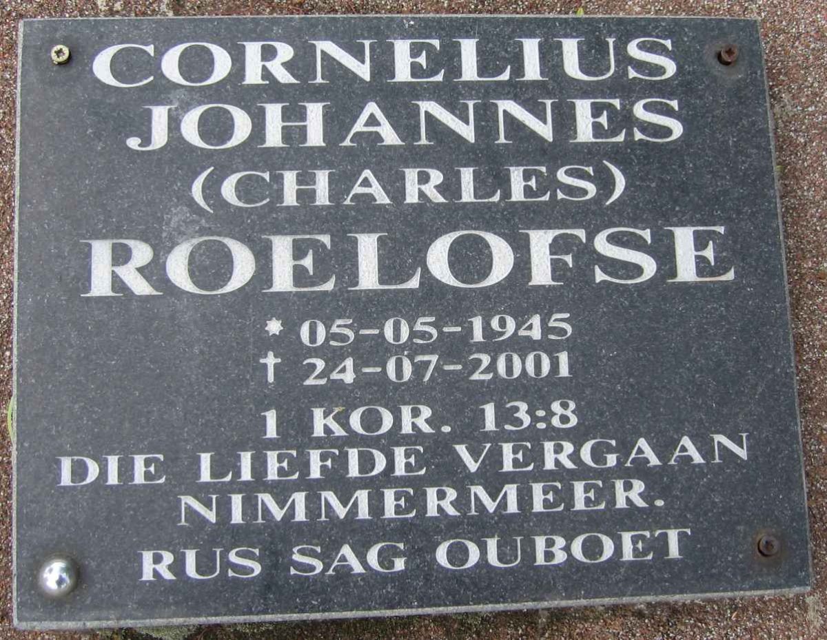 ROELOFSE Cornelius Johannes 1945-2001
