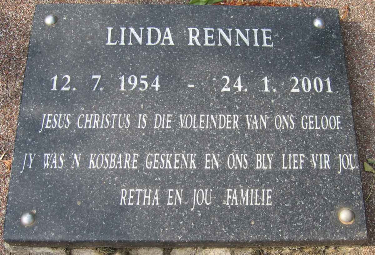 RENNIE Linda 1954-2001