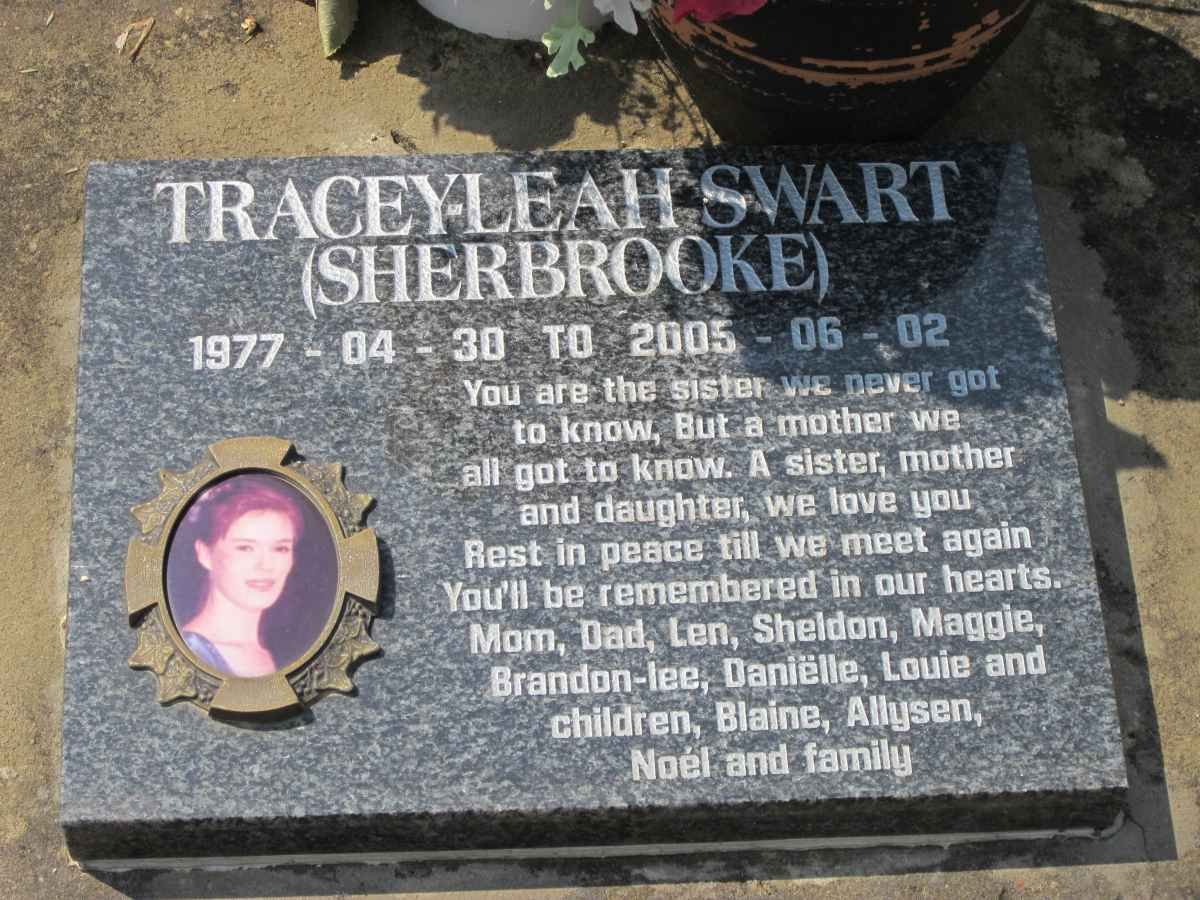 SWART Tracey-Leah nee SHERBROOK 1977-2005