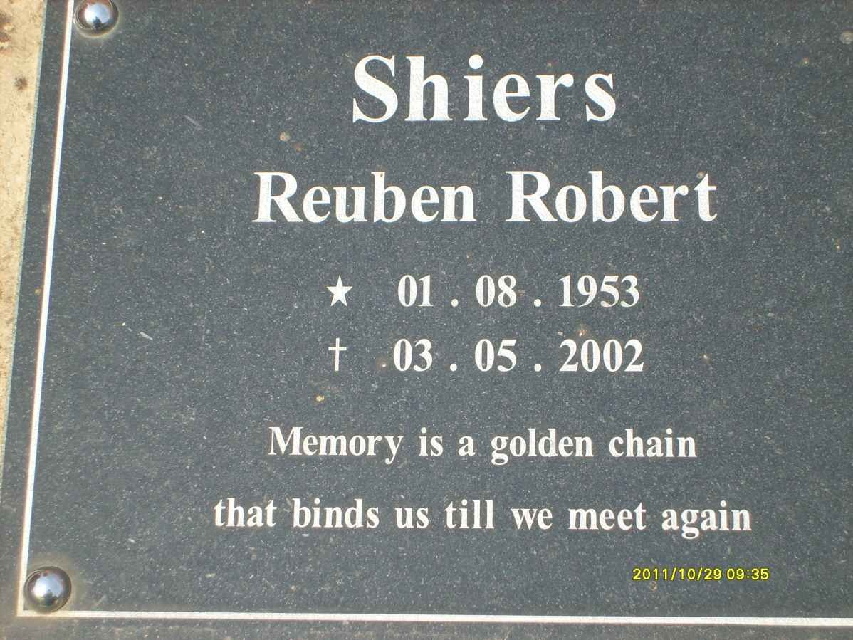 SHIERS Reuben Robert 1953-2002