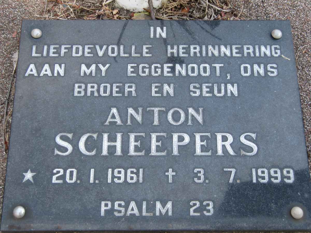 SCHEEPERS Anton 1961-1999