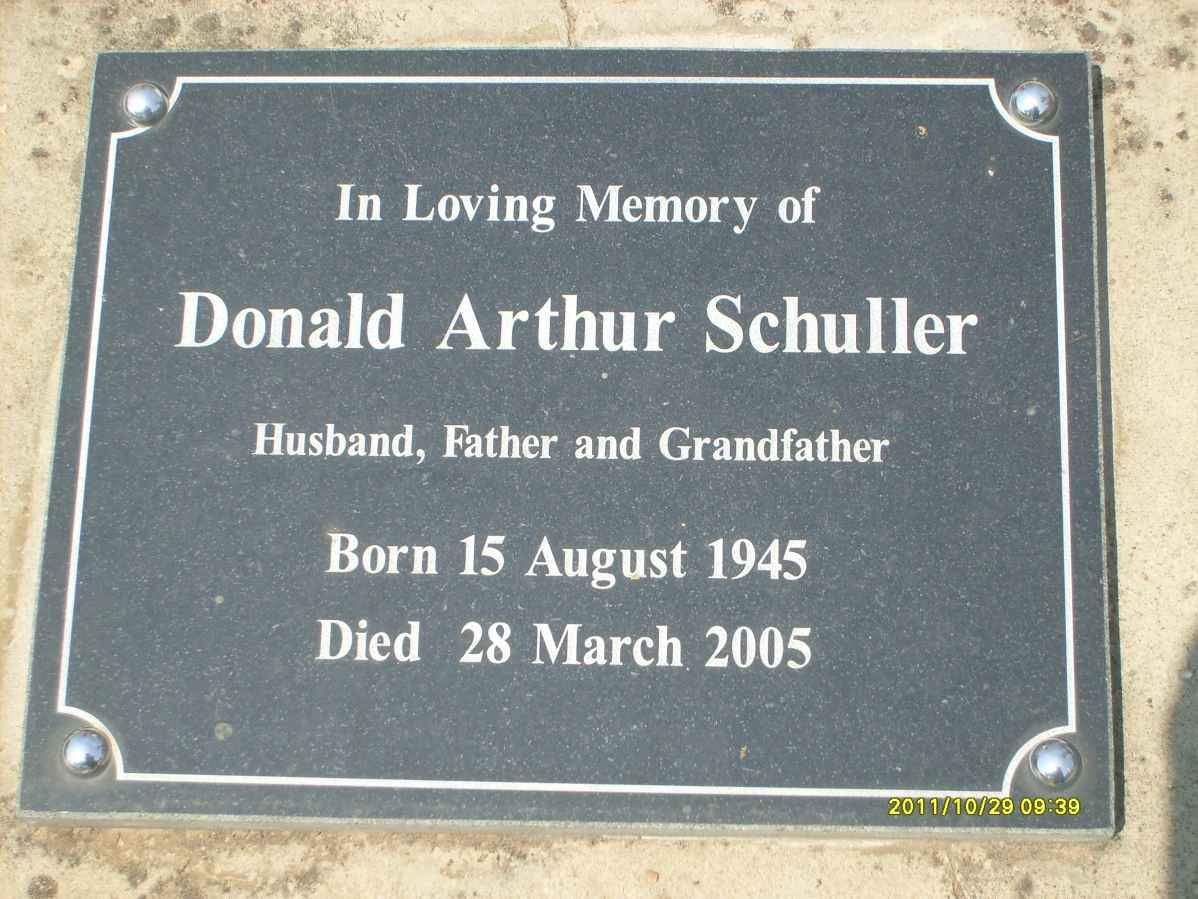 SCHULLER Donald Arthur 1945-2005