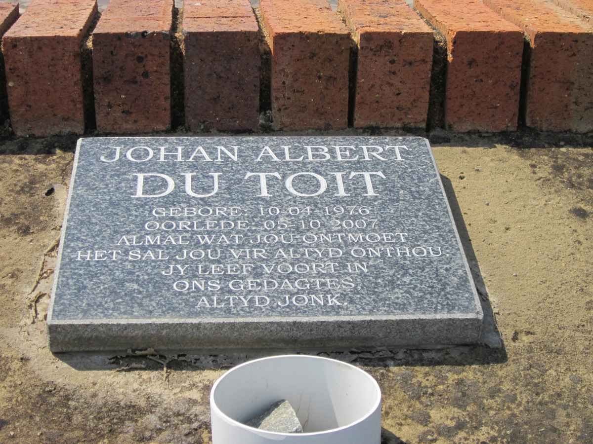 TOIT Johan Albert, du 1976-2007