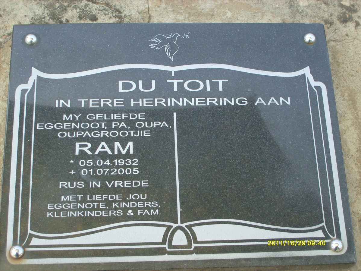 TOIT Ram, du 1932-2005