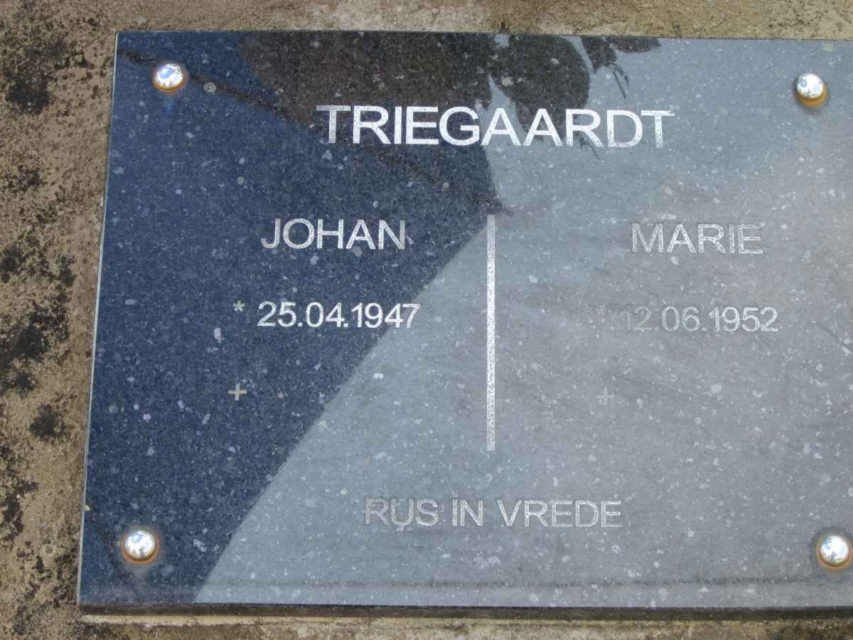 TRIEGAARDT Johan 1947- &amp; Marie 1952-
