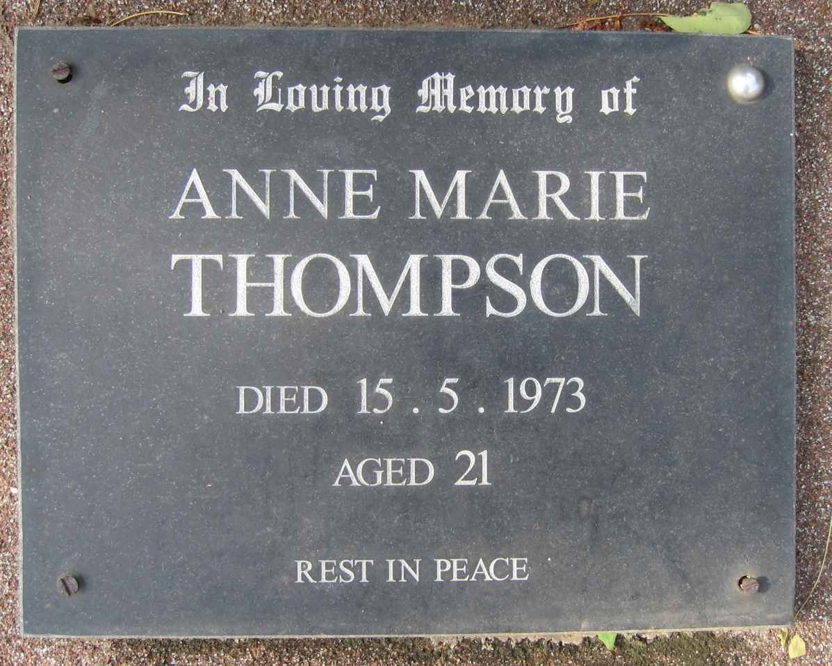 THOMPSON Anne Marie -1973
