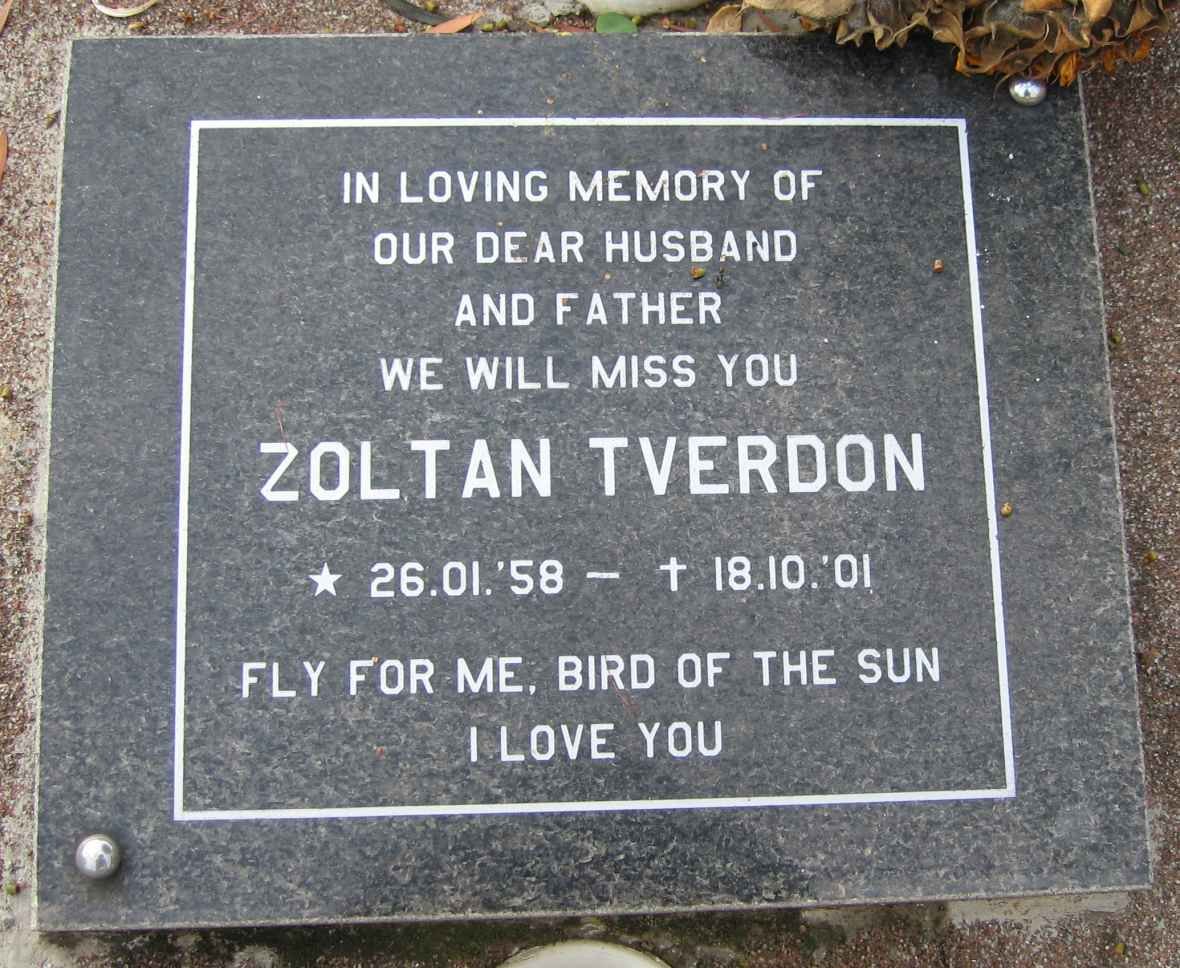 TVERDON Zoltan 1958-2001