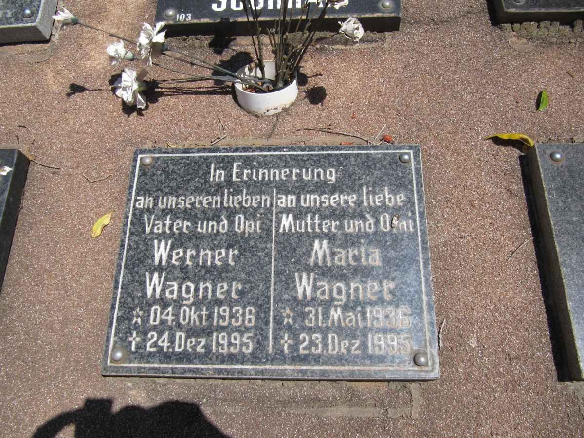 WAGNER Werner 1936-1995 &amp; Maria 1936-1995
