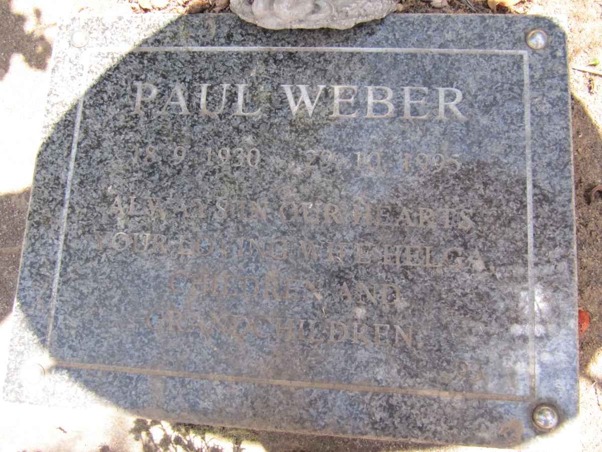 WEBER Paul 1930-1995