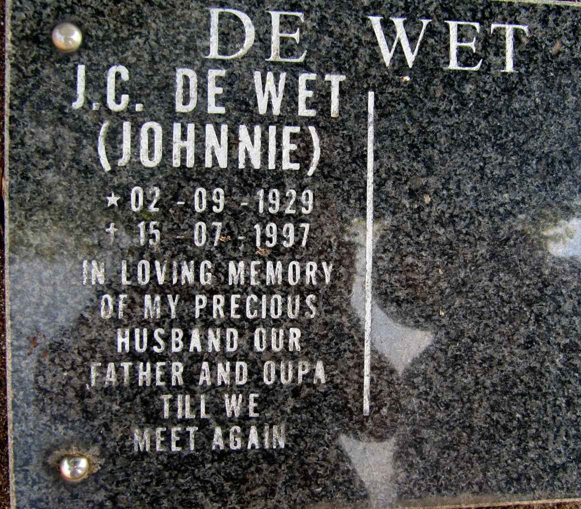WET J.C., de 1929-1997