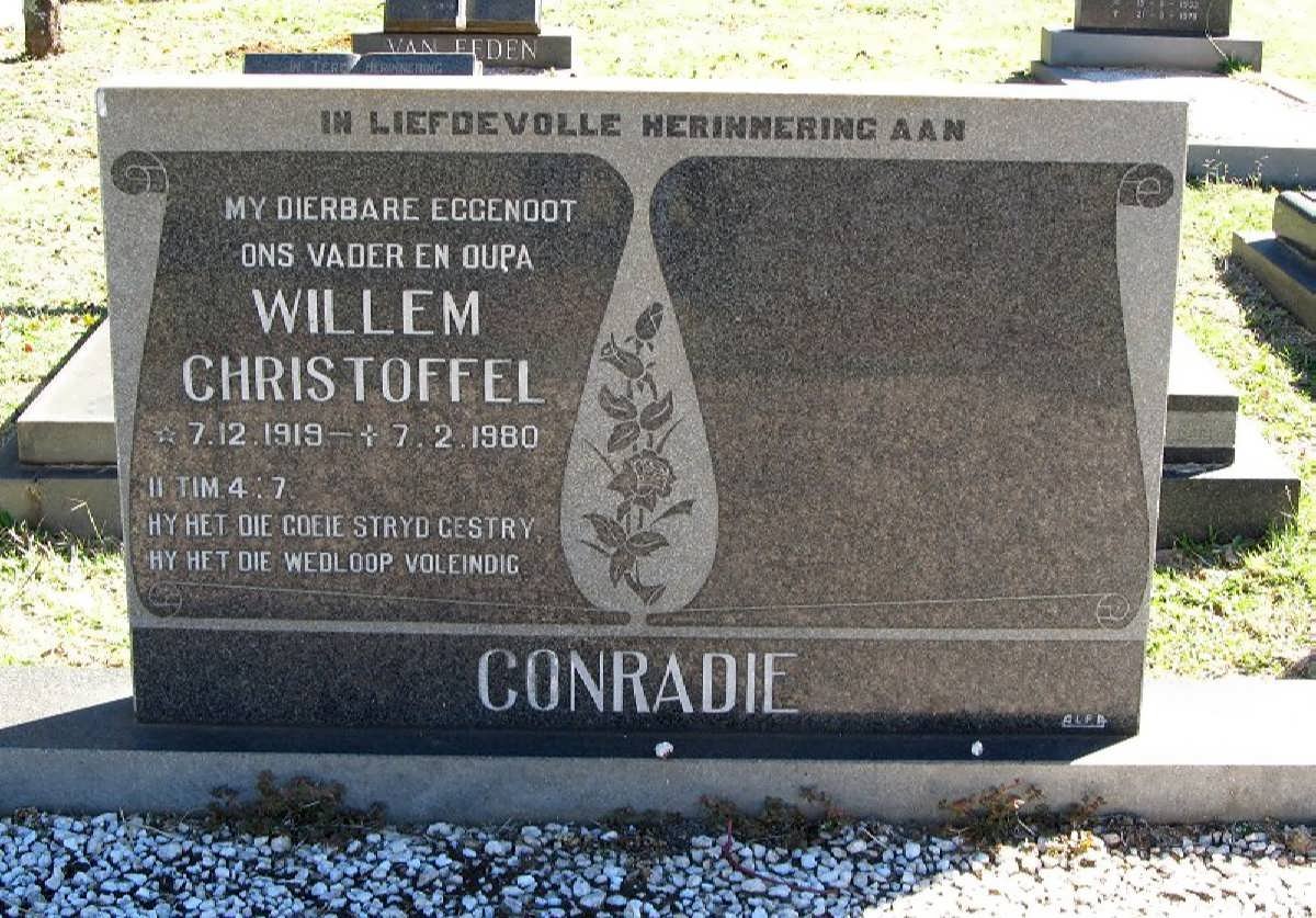 CONRADIE Willem Christoffel 1919-1980