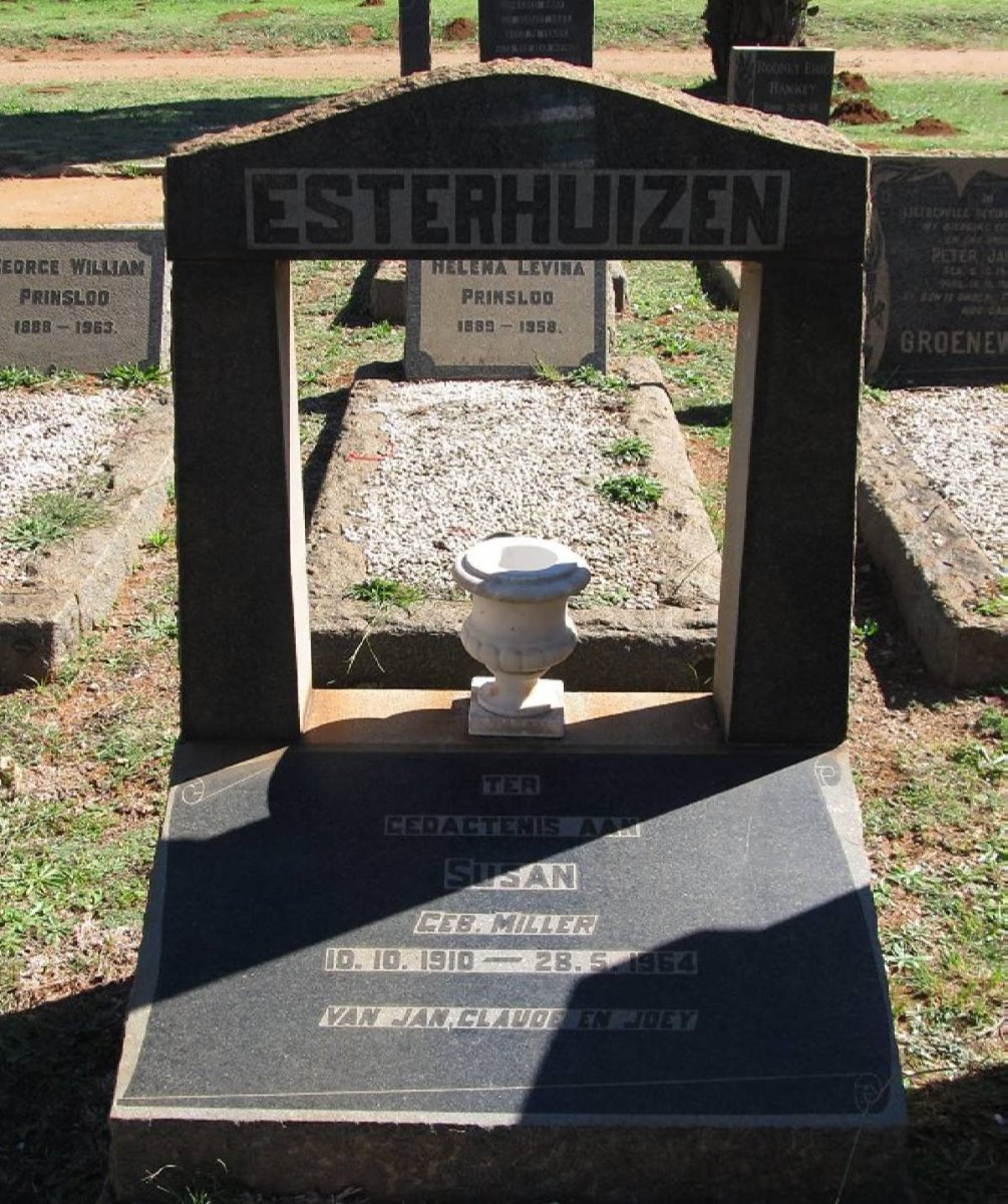 ESTERHUIZEN Susan nee MILLER 1910-1964