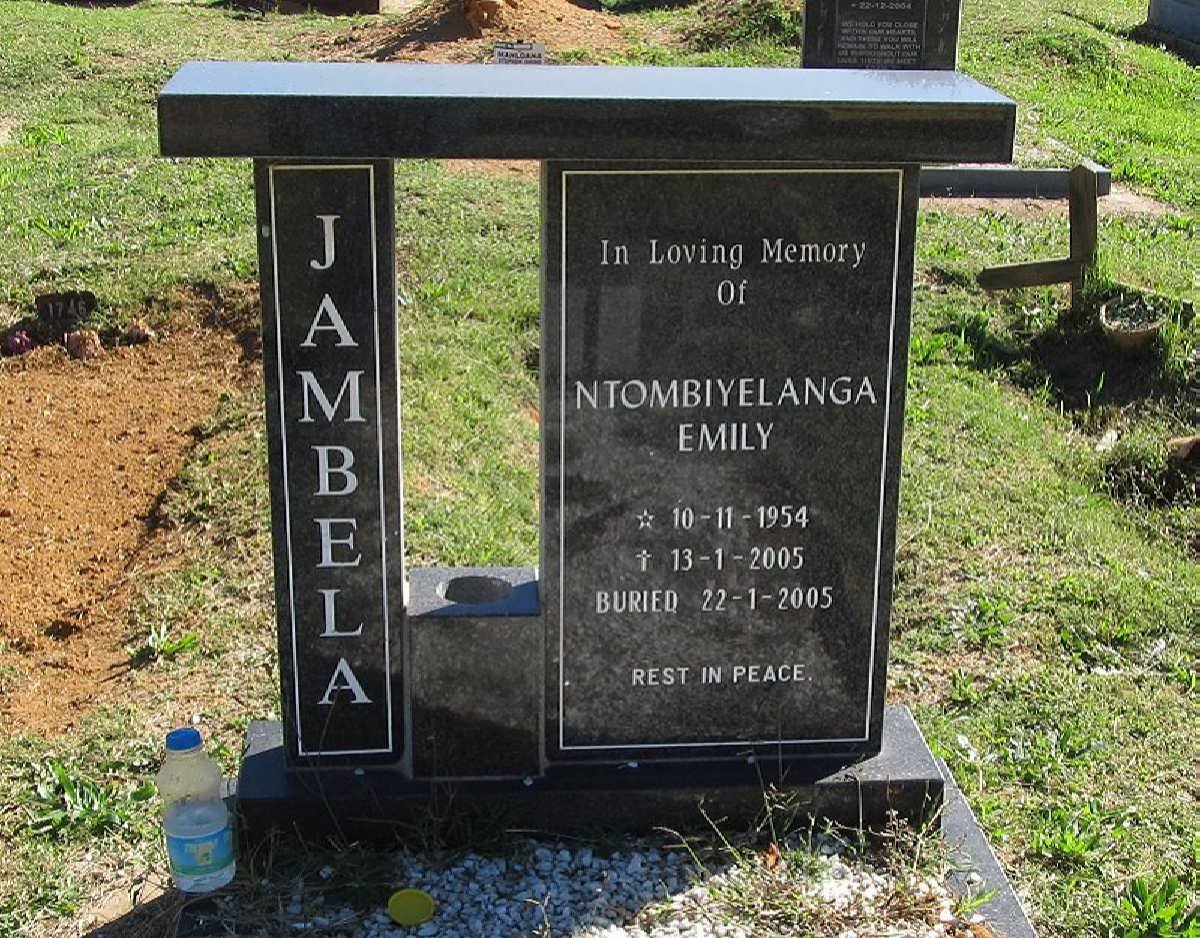 JAMBELA Ntombiyelanga Emily 1954-2002