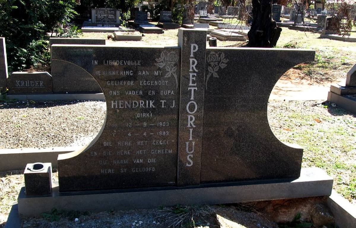 PRETORIUS Hendrik T.J. 1903-1983