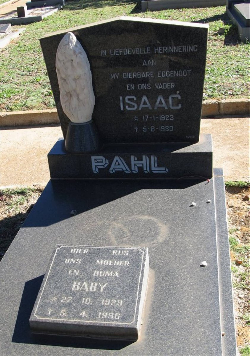 PHAL Isaac 1923-1980 &amp; Baby 1929-1996