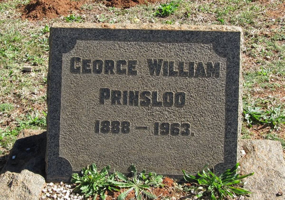 PRINSLOO George William 1888-1963