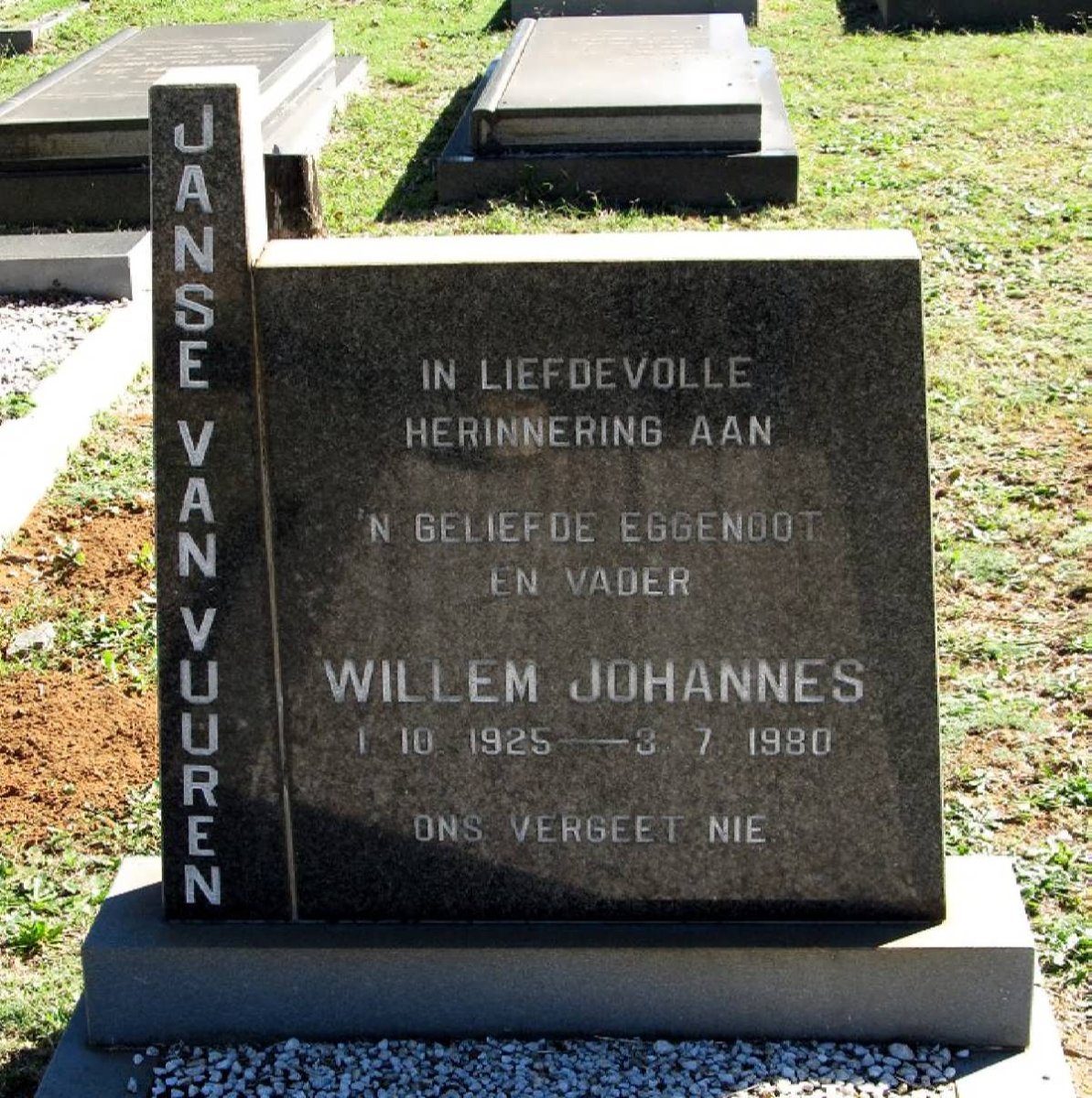 RENSBURG Willem Johannes, Janse van 1925-1980
