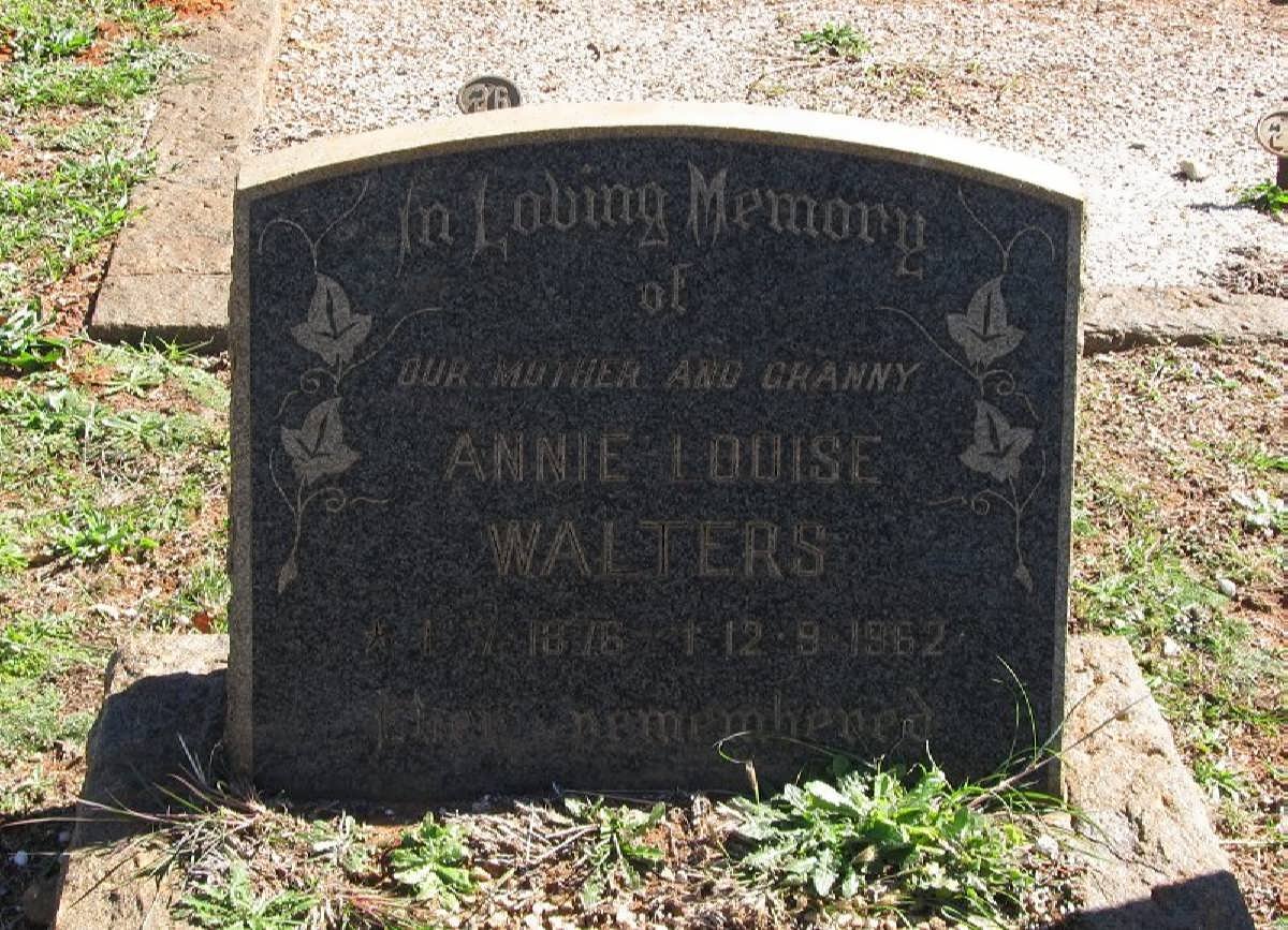 WALTERS Annie Louise 1876-1962