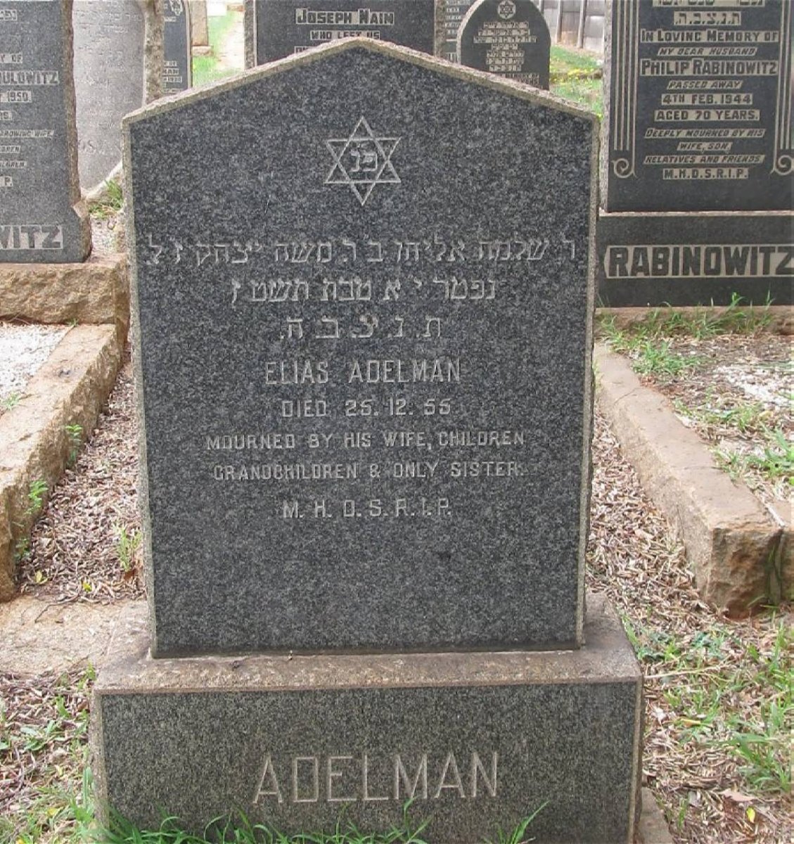 ADELMAN Elias -1955