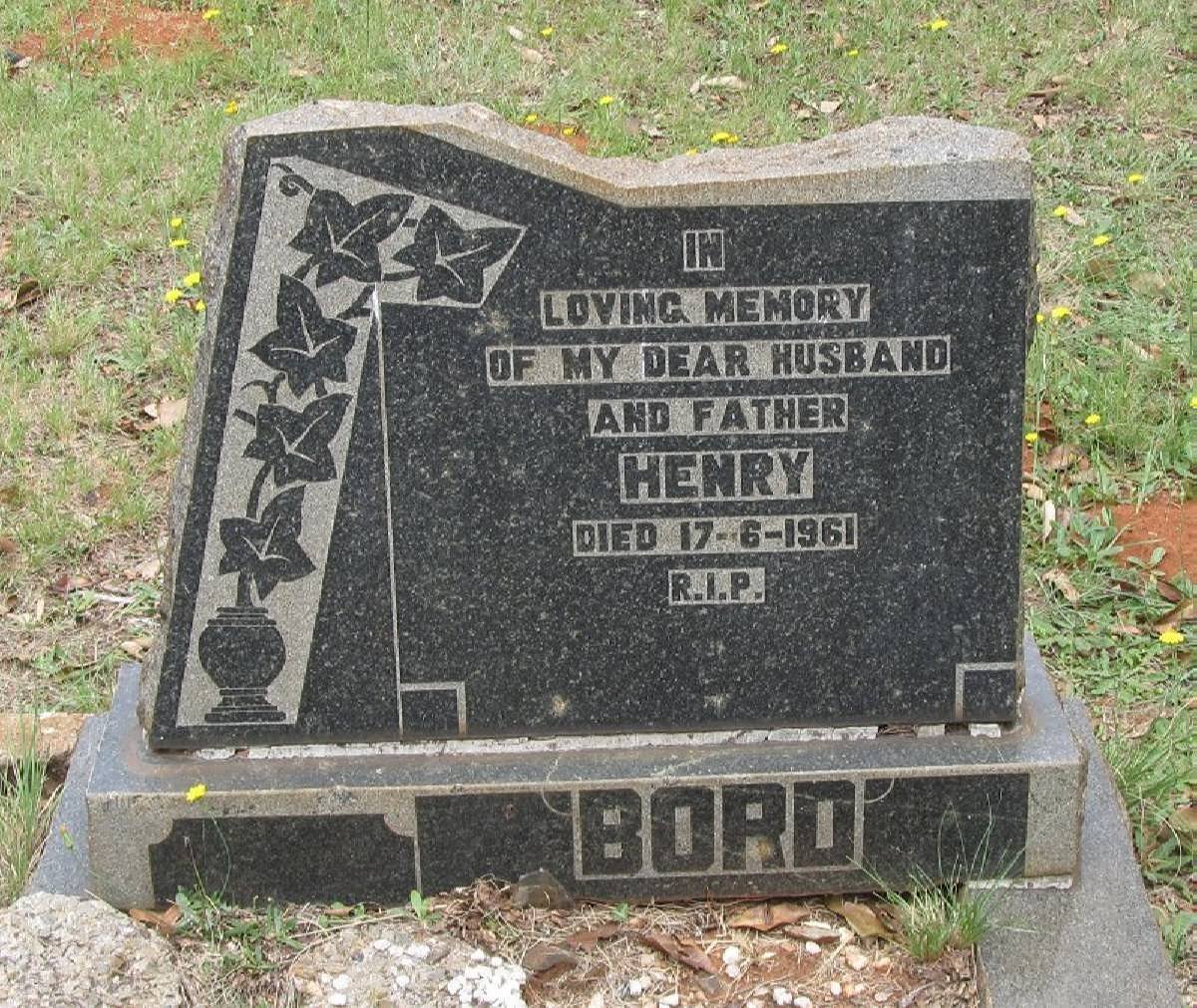 BORD Henry -1961