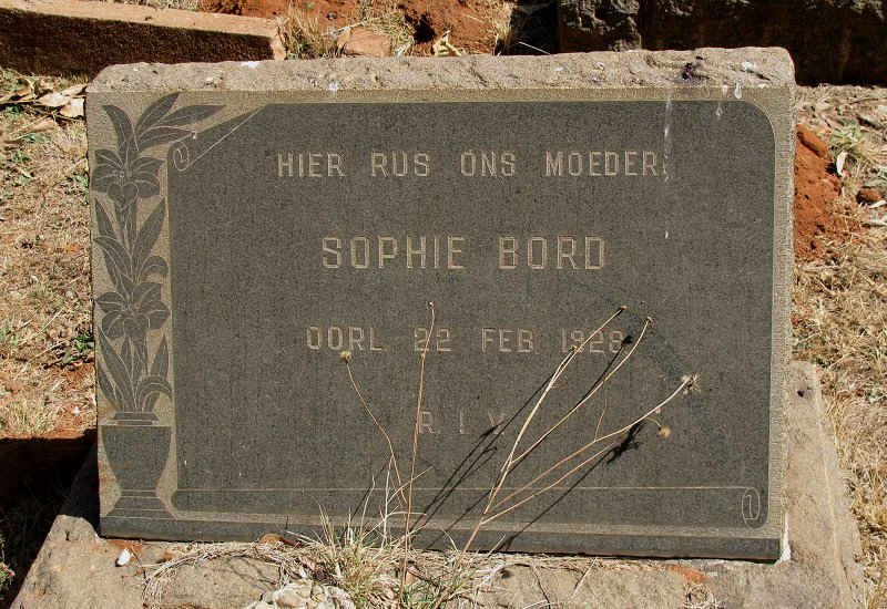 BORD Sophie -1928