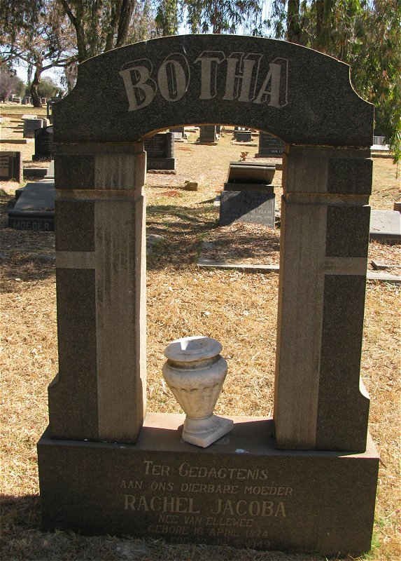 BOTHA Rachel Jacoba nee VAN ELLEWEE ?1924-1949