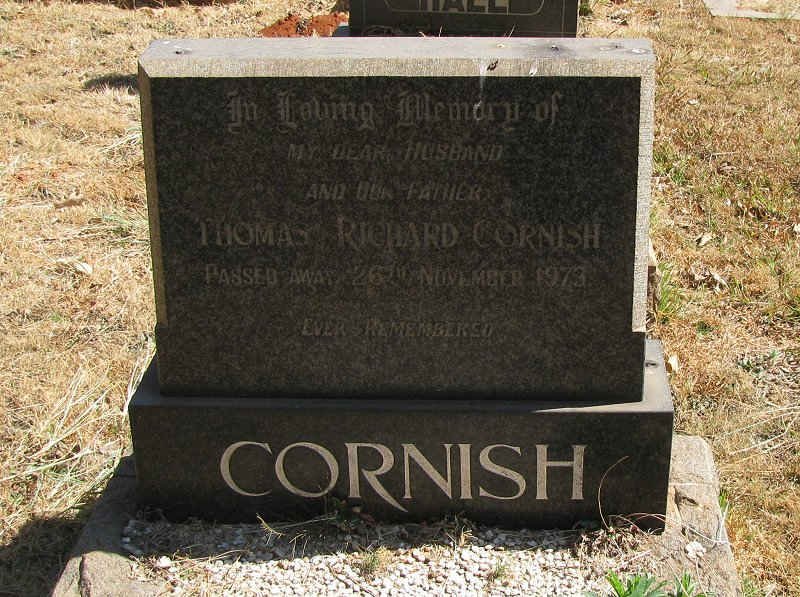 CORNISH Thomas Ricahrd -1973