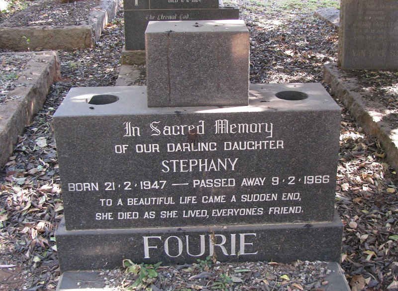 FOURIE Stephany 1947-1966