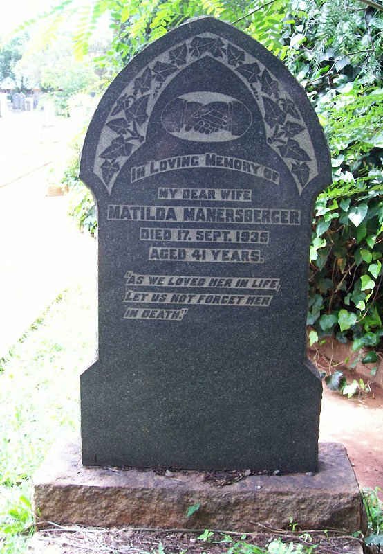 MANERSBERGER Matilda -1935