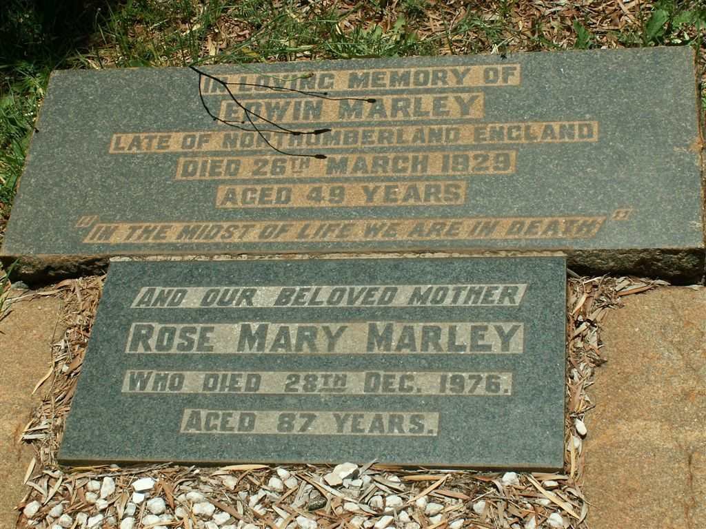 MARLEY Edwin  -1929 &amp;  Rose Mary -1976