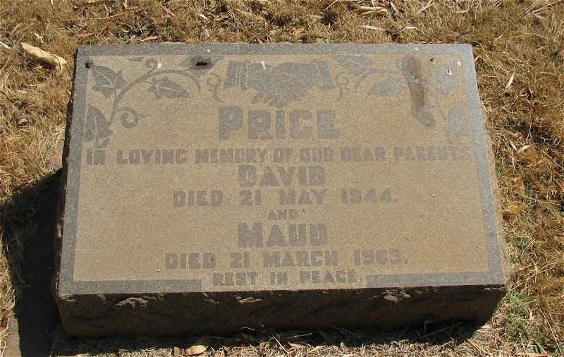 PRICE David -1944 &amp; Maud -1963