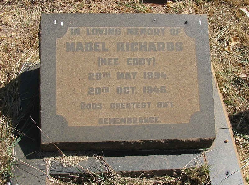 RICHARDS Mabel nee EDDY 1894-1946