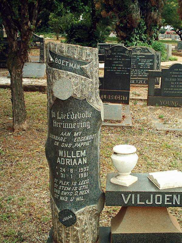 VILJOEN Willem Adriaan 1932-1961