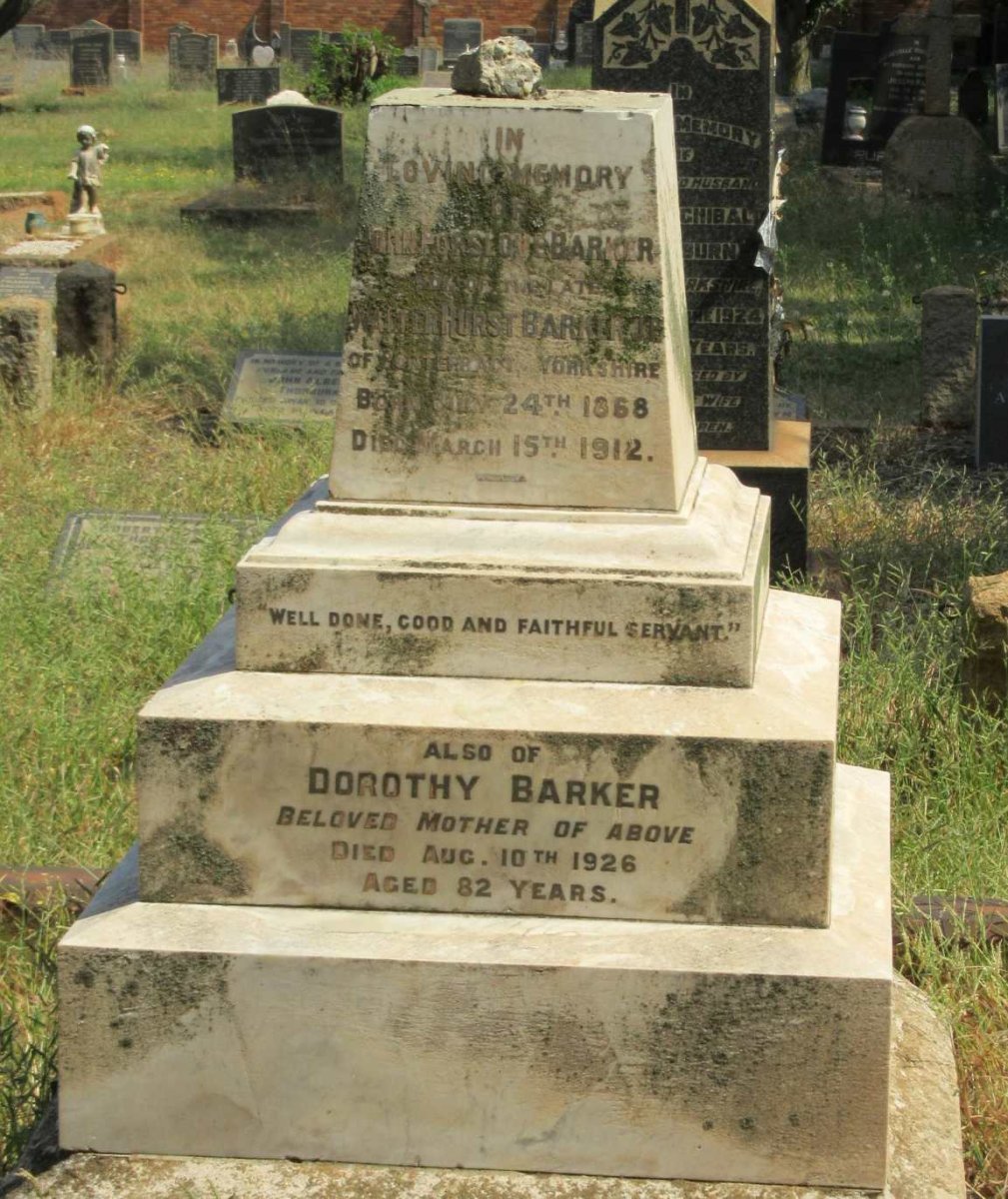 BARKER Dorothy -1926 :: BARKER John Purslove 1868-1912