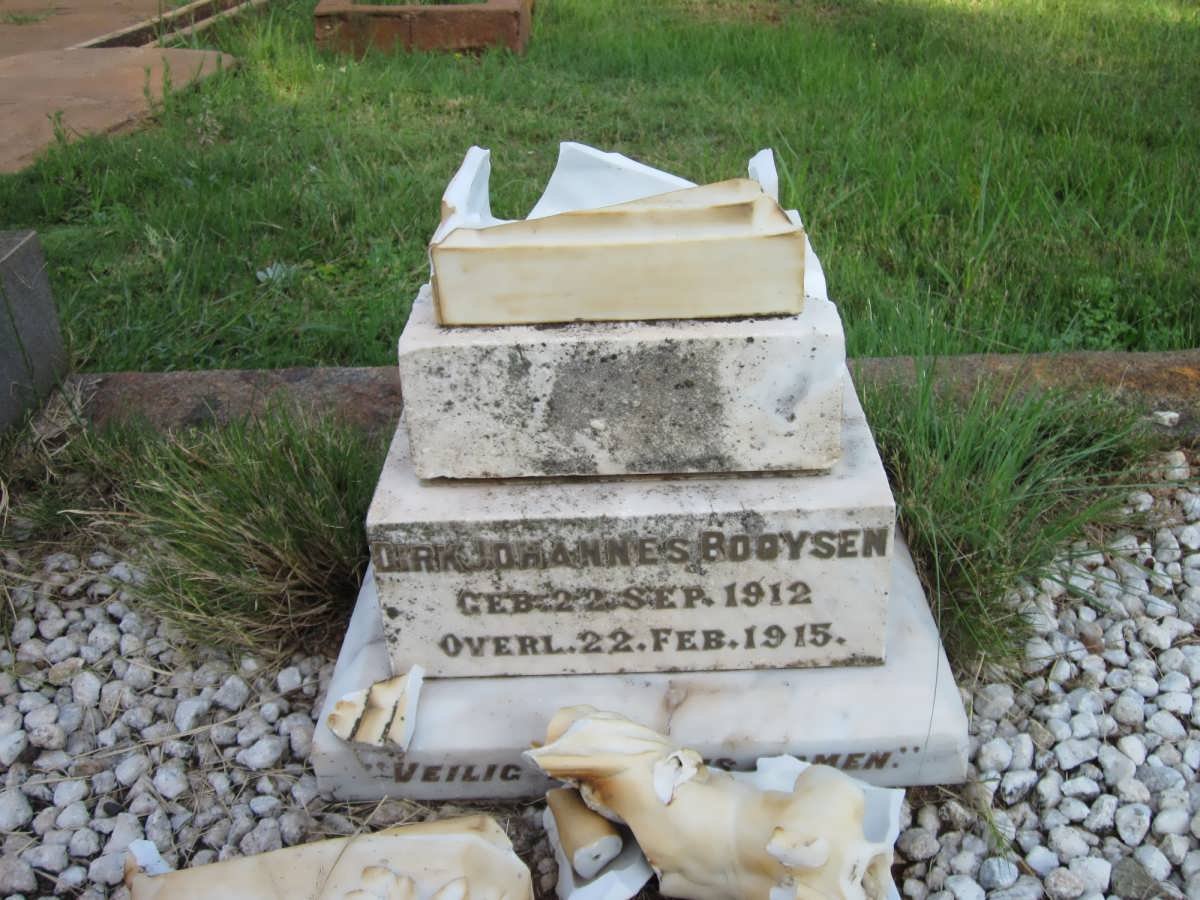 BOOYSEN Dirk Johannes 1912-1915