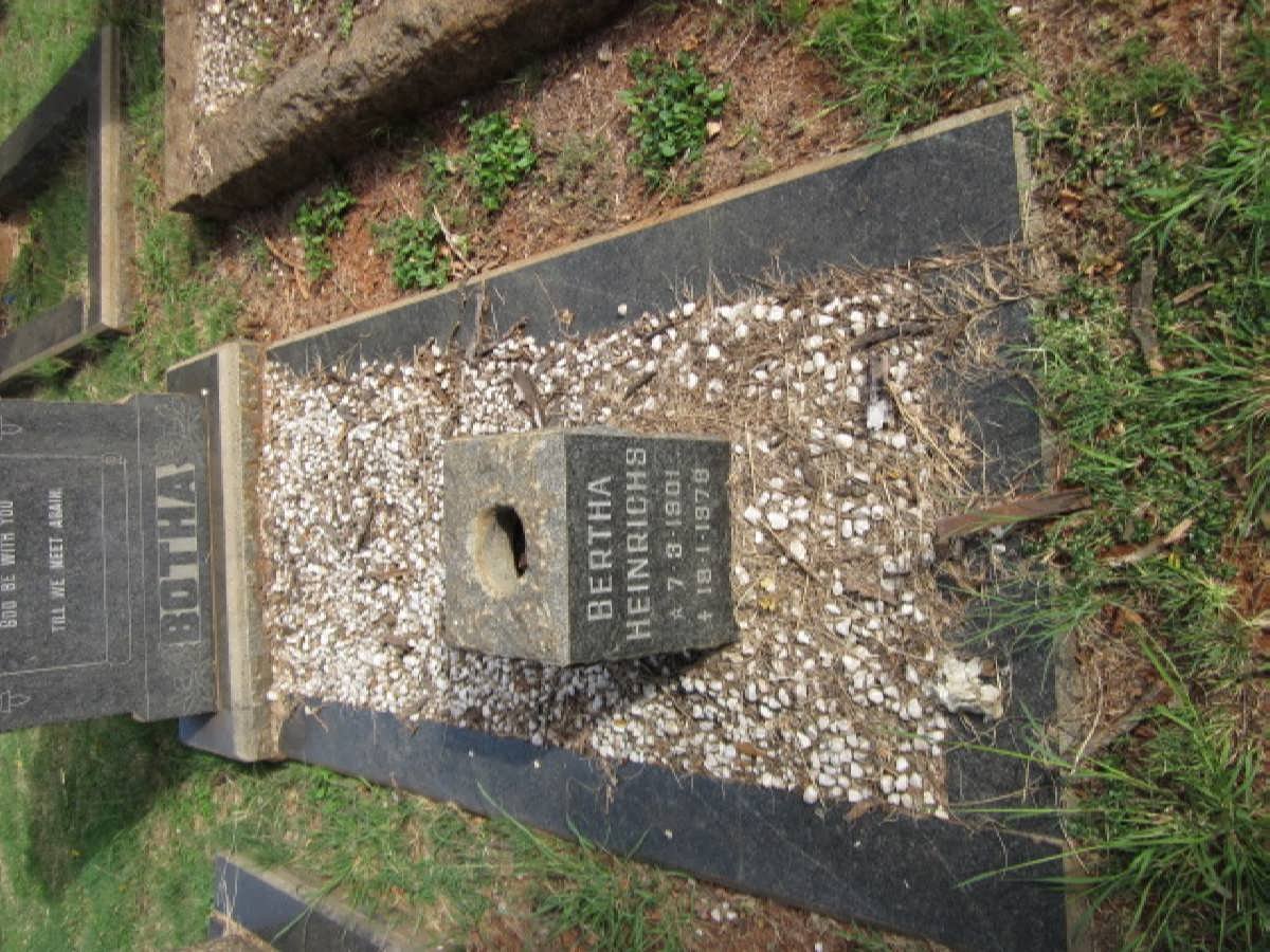 BOTHA Bertha Heinrichs 1901-1978