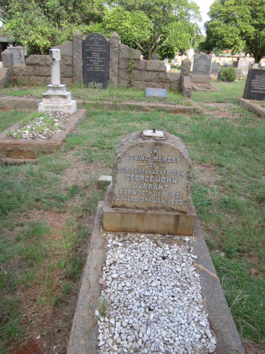 DURRANT George John 1921-1922