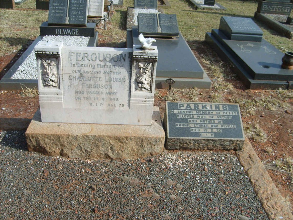 FERGUSON Charlotte Louise -1945 :: PARKINS Hetty -1966
