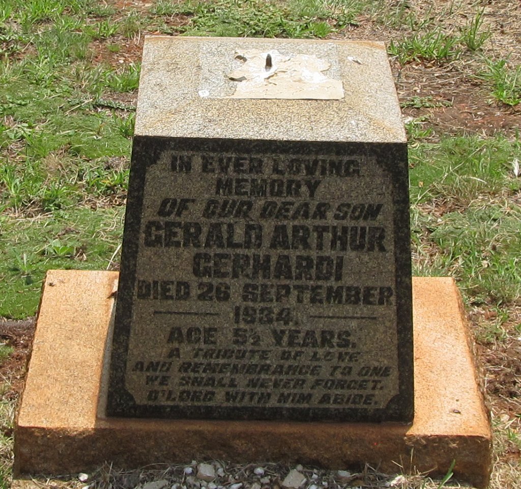 GERHARDI Gerald Arthur -1934