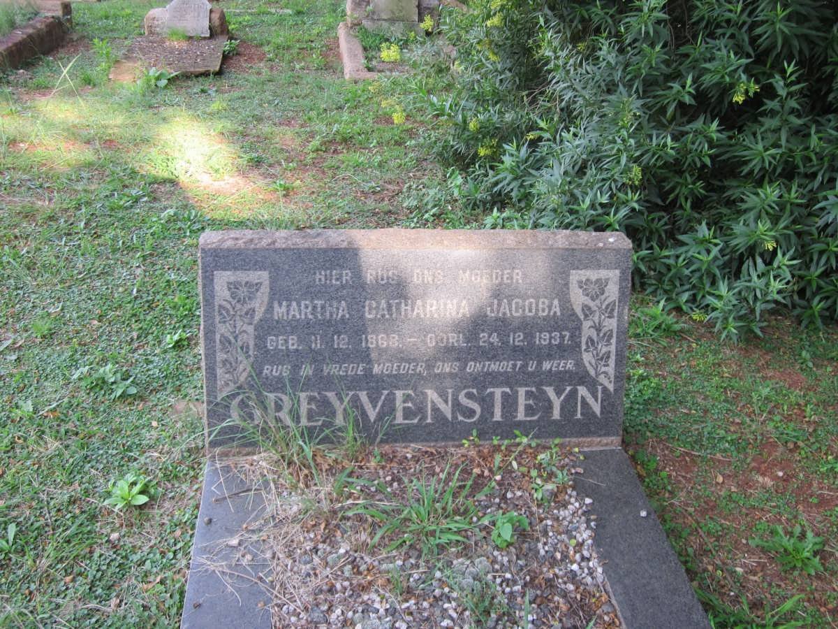 GREYVENSTEYN Martha Catharina Jacoba 1868-1937