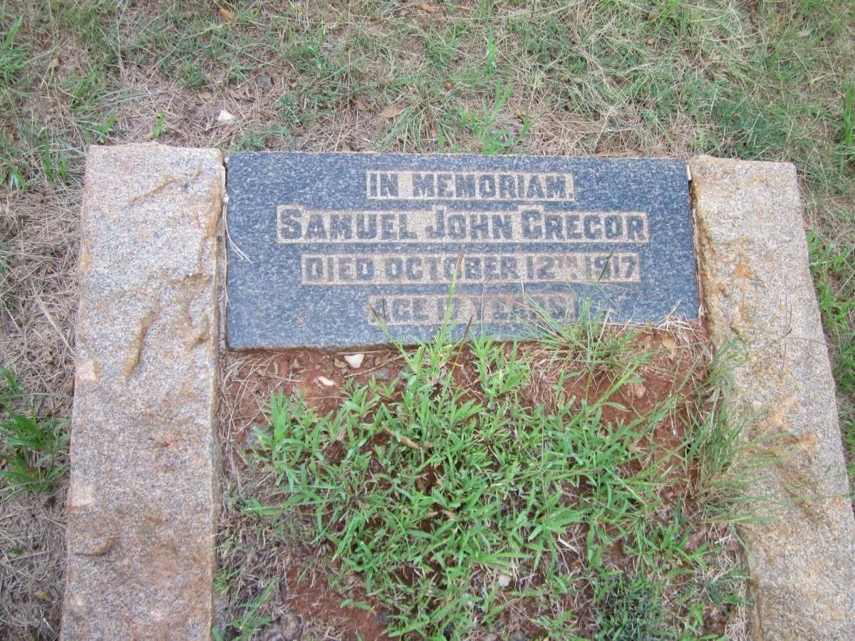 GREGOR Samuel John -1917