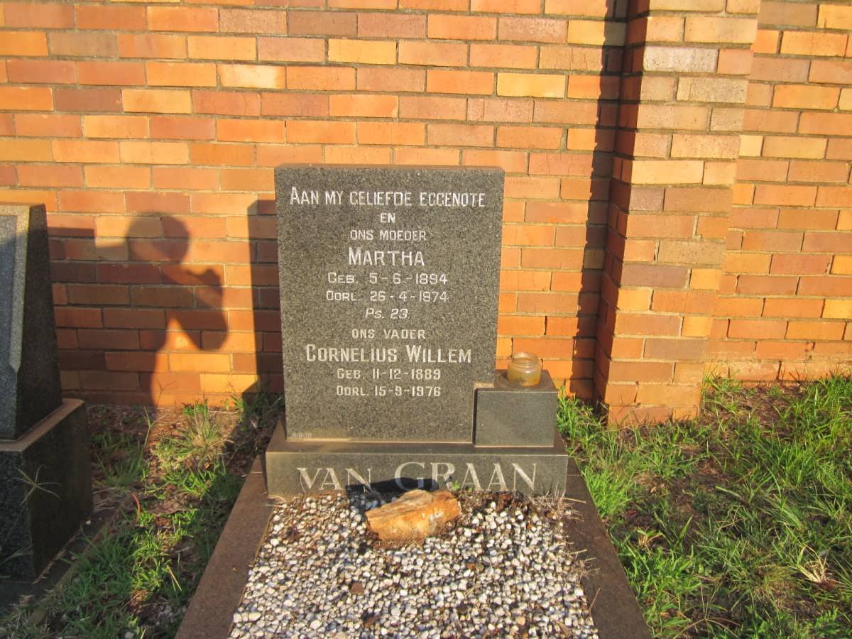 GRAAN Cornelius Willem, van 1889-1976 &amp; Martha 1894-1974
