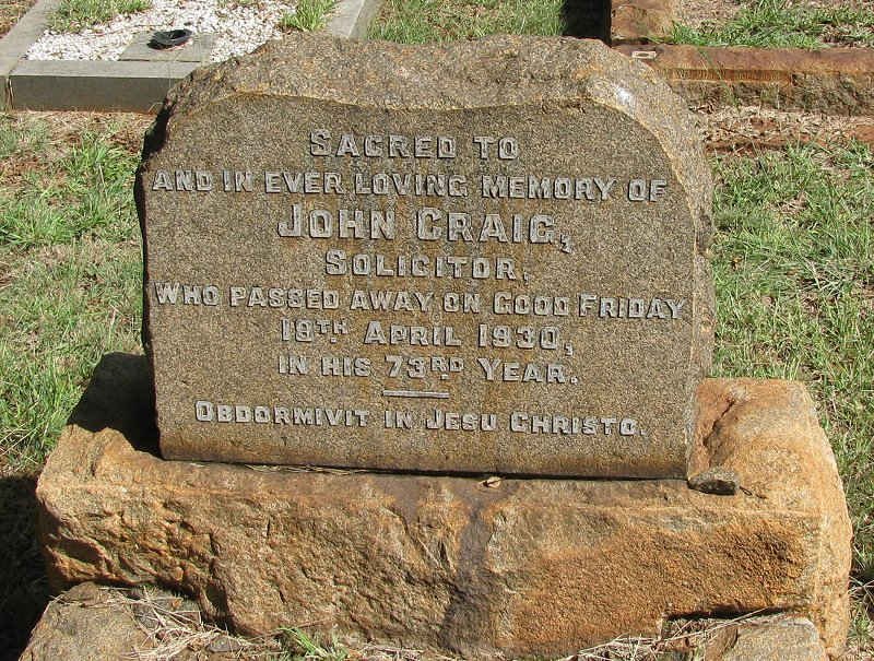 GRAIG John -1930