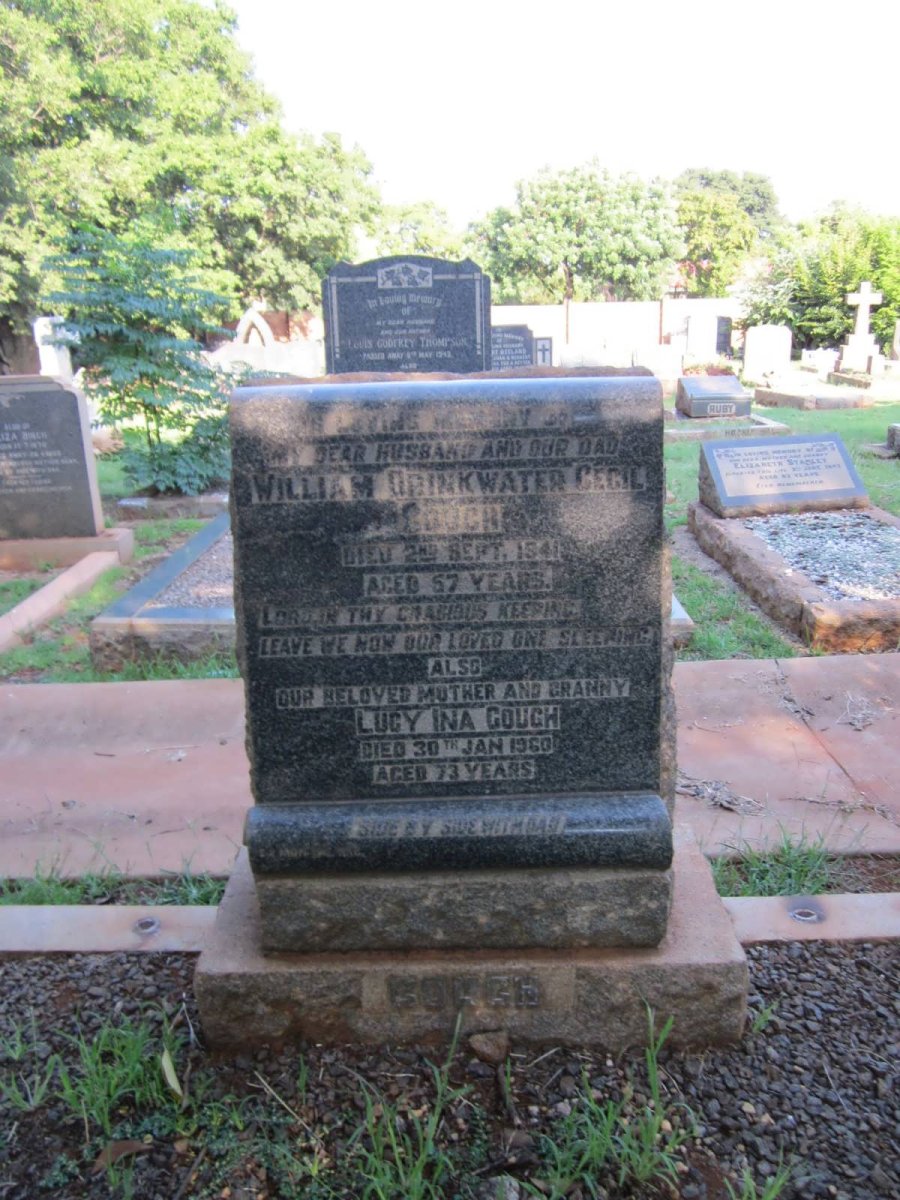 GOUGH William Drinkwater Cecil -1941 &amp; Lucy Ina -1960