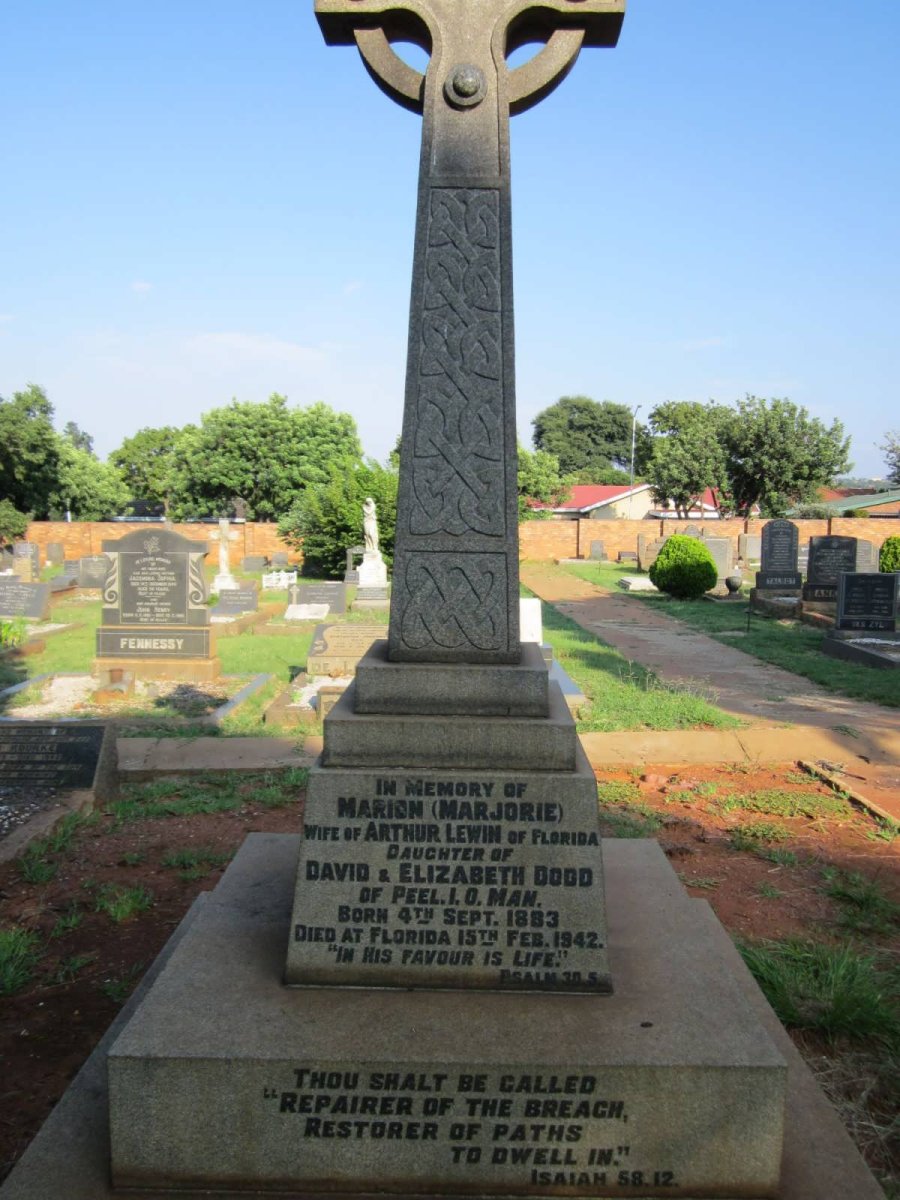 LEWIN Marion Marjorie nee DODD 1883-1942
